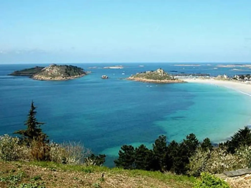 Grande maison à Trébeurden avec WIFI, vue mer, jardin et BBQ, 900m de la plage, 9 pers - FR-1-368-147