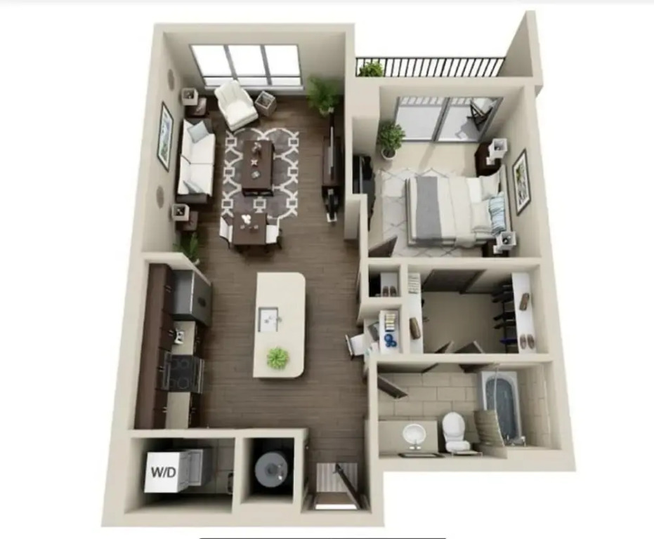 Uptown Furnished Apartments Near Boa Stadium 1 Bedroom Apts by RedAwning