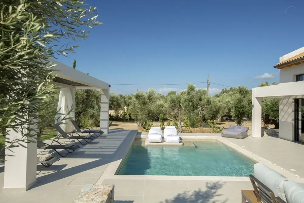 Olive green villas