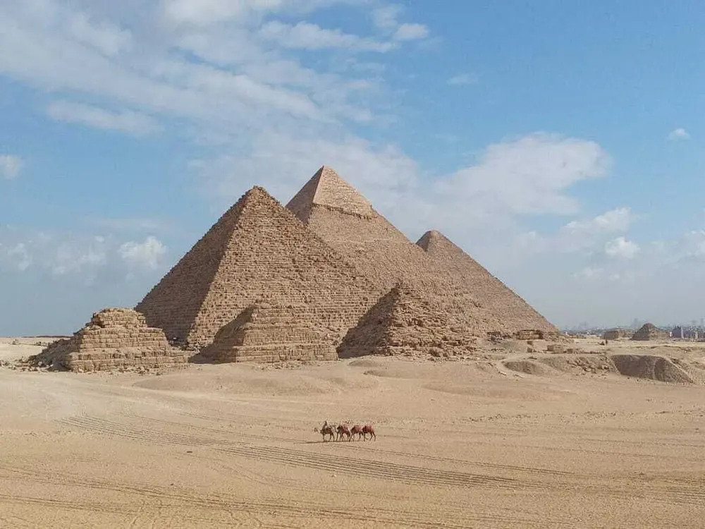 Pyramids top view