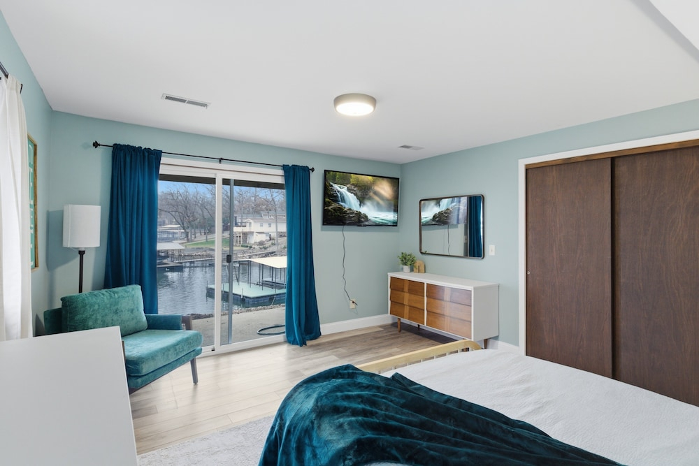 Spacious Lakefront Home w/ Private Dock, Decks, Game Room & Firepits at the 12mm
