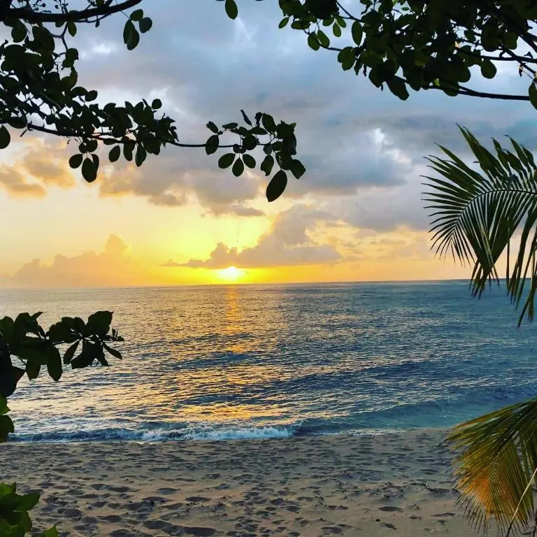 Au coucher du soleil
