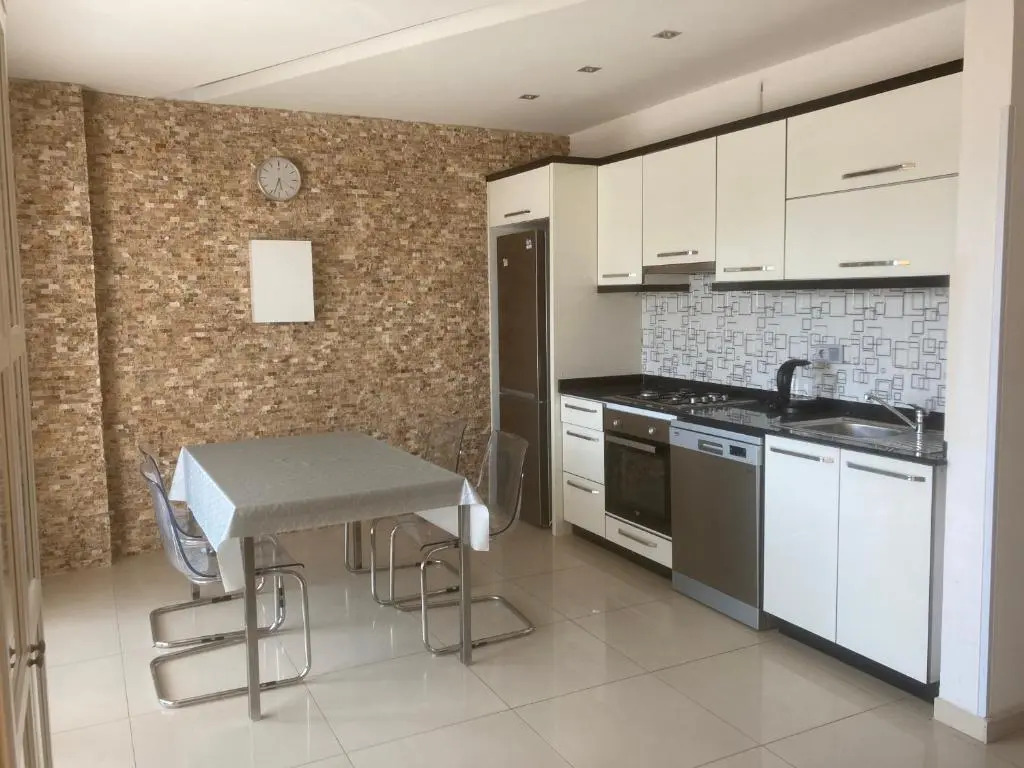 NorthStar LUXURY DUPLEX SEE VIEW 100m BEACH 2 bedrooms, 2 bathrooms, living room sofa 2 terraces, 1 balcony high floor Alanya Kestel