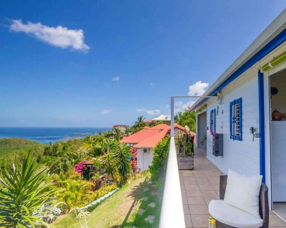House With one Bedroom in Bouillante, With Wonderful sea View, Enclosed Garden and Wifi - 5 km From the Beach