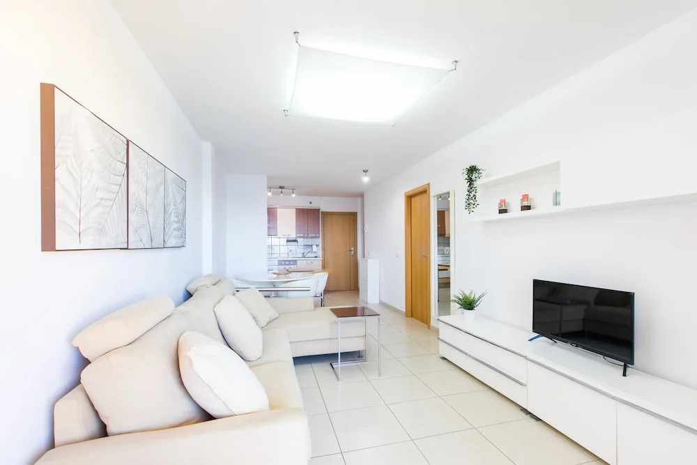Apartamento La Playa, Primera Línea, Terraza y Vistas al Mar