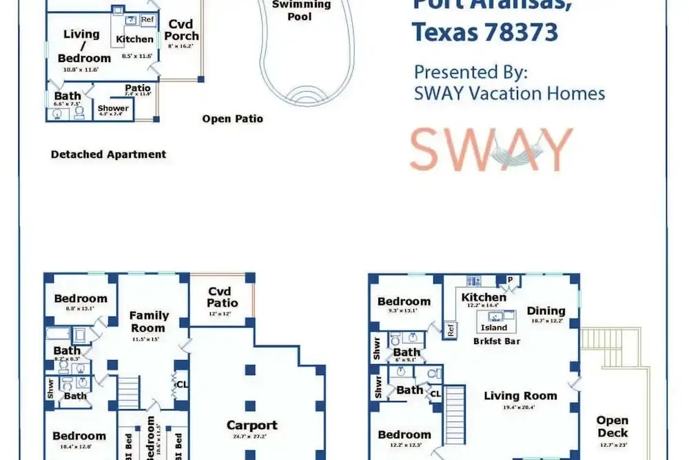 Private Pool, Walk to Beach, 6bdr, Main+guest House Third Sandbar by Avantstay