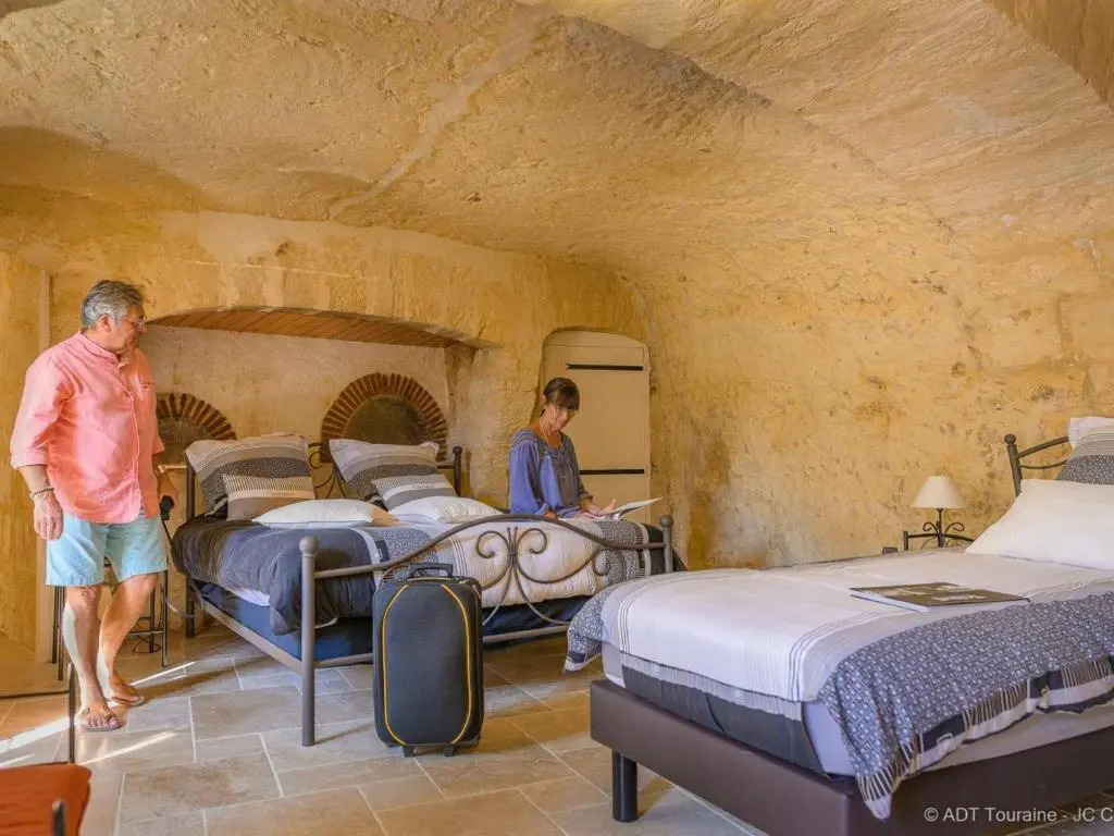 Maison troglodyte de charme avec salle de jeux et spa à Vouvray - FR-1-381-87