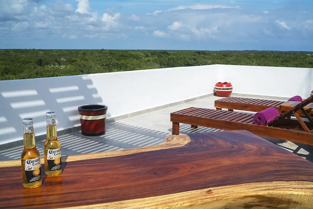 Mun Tulum Roof top Terrace w/ Panoramic View of Tulums Ruin Site