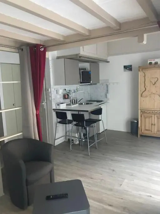 Chaleureux studio familal en centre ville avec vue sur les montagnes