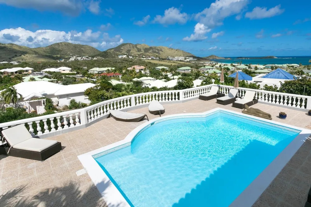 Villa With 3 Bedrooms in ST Martin, With Wonderful sea View, Private P