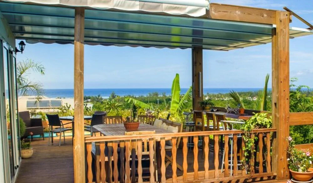 Villa With 4 Bedrooms in La Saline-les-bains, With Wonderful sea View, Private Pool, Enclosed Garden