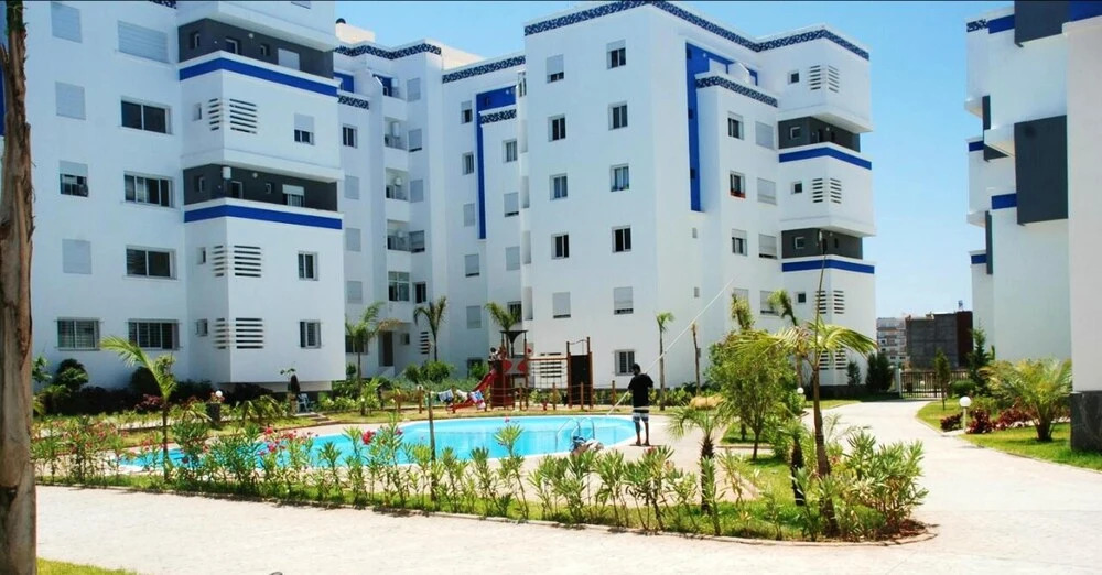 Apartment with 2 Bedrooms in Bouznika, with Wonderful City View, Pool Access And Furnished Terrace - 4 Km From the Beach
