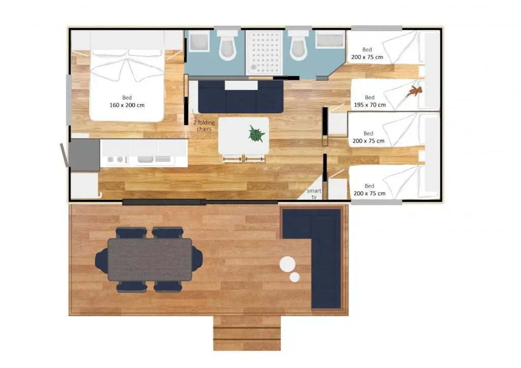Estivo Premium Plus mobile homes on Camping Pra delle Torri