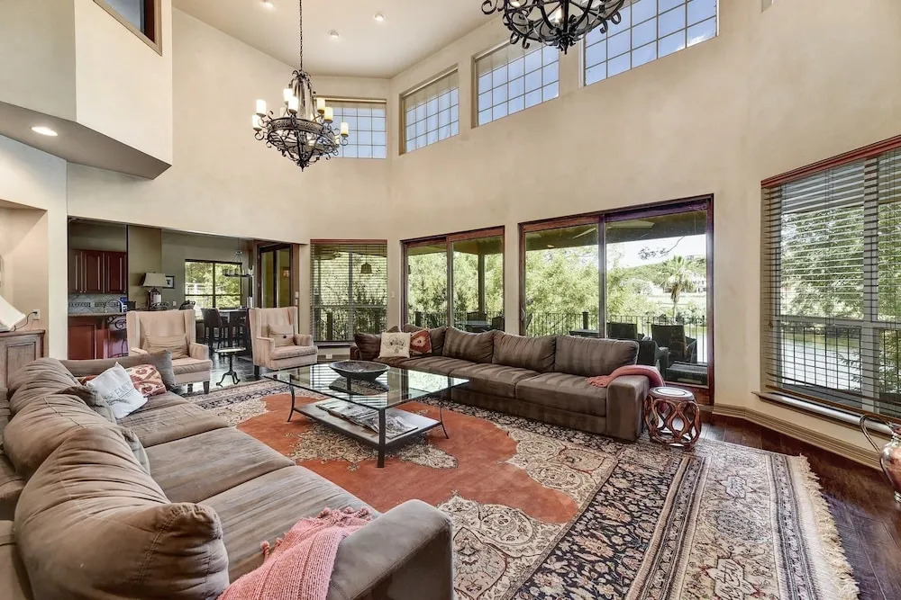 5BR 5BA Lake Austin Double Decker Boat House by RedAwning