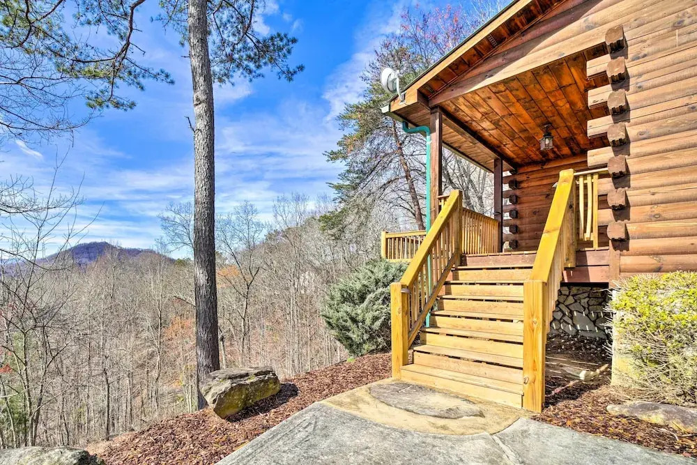 Smoky Mountain Cabin Rental with Hot Tub and Fire Pit