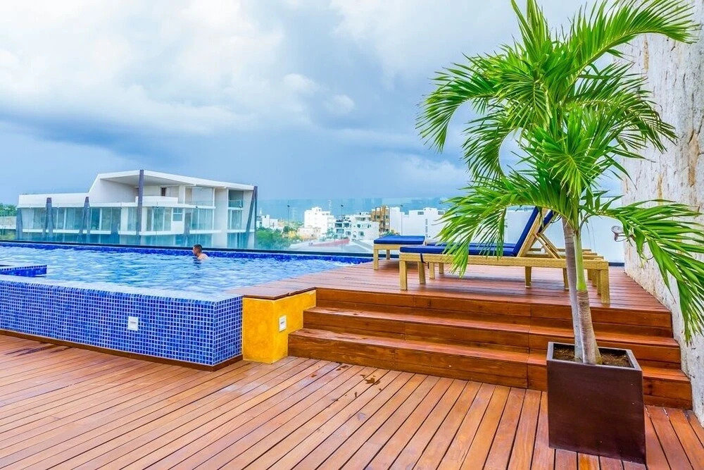 Lunada 314 Modern Playa del Carmen Condo with Tropical Garden View by RedAwning