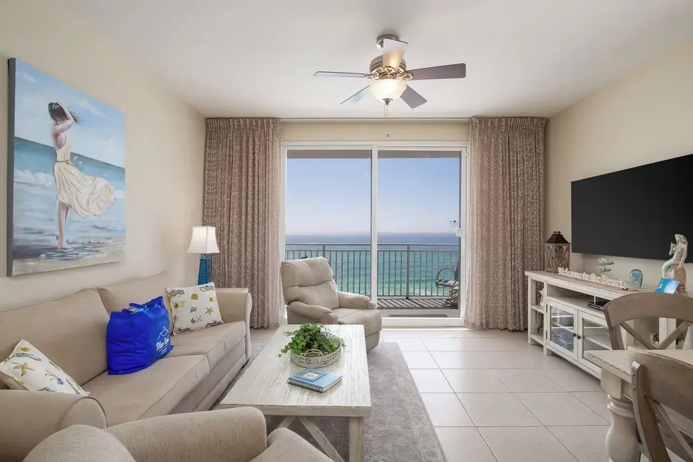 Water Park On-site! 2 Beachfront Master Suites! Corner Balcony Views!