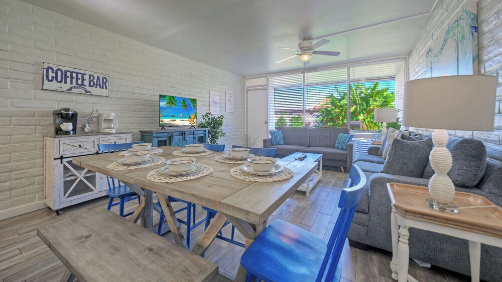 Beach Boardwalk Access Pool + Remodeled Interior Tropical Haven by Avantstay