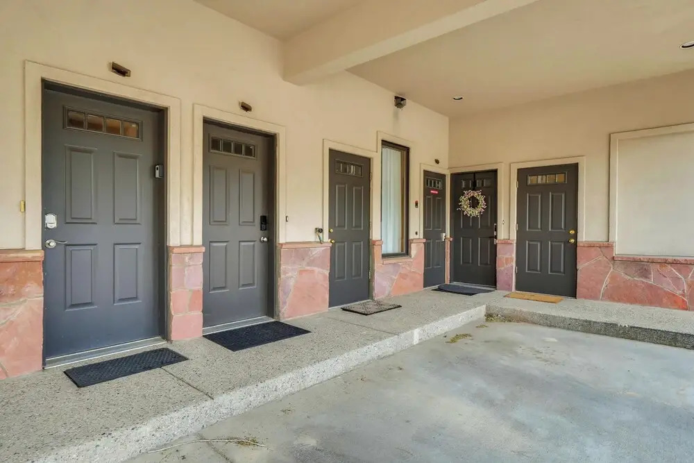 Patio w/ Peak 1 Mtn View: Main Street Frisco Condo