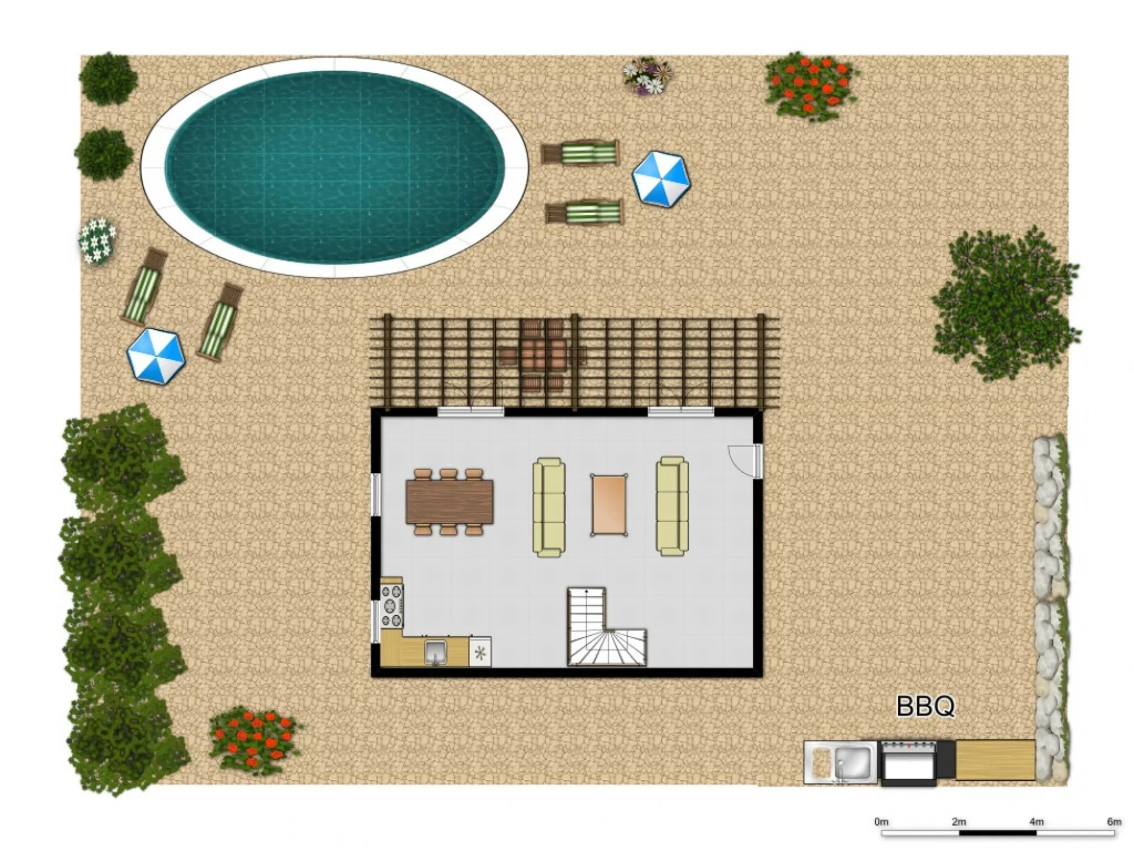 Villa Petros Large Private Pool Walk to Beach Sea Views A C Wifi Car Not Required - 180