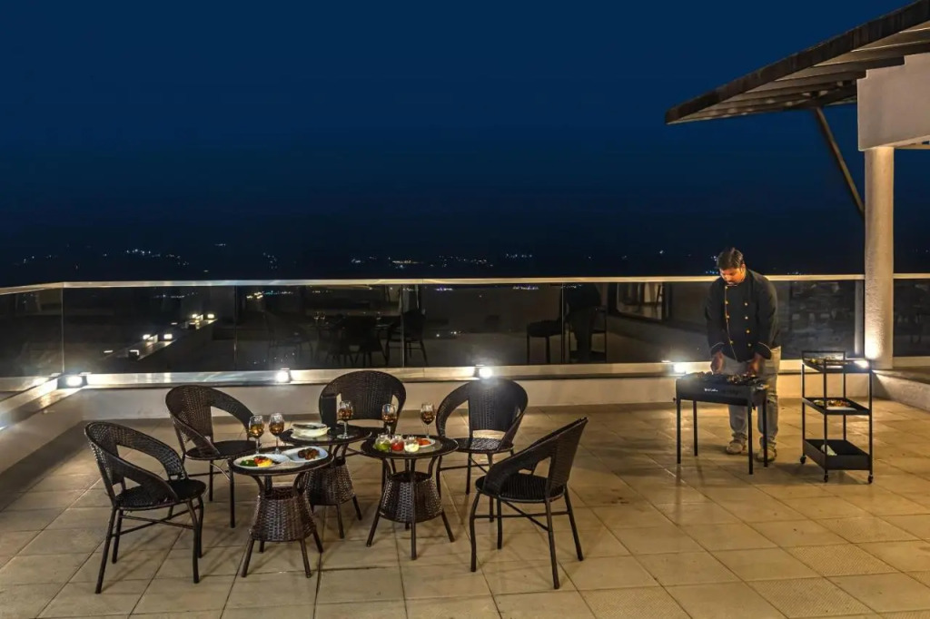 SaffronStays Ahilya Waters - 3BR Pawna villa, infinity pool, 270 terrace views, bonfire & AD-featured estate