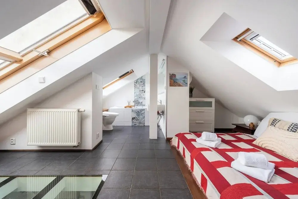 Charming Prague Apartment in Vrovice with Roof Terrace