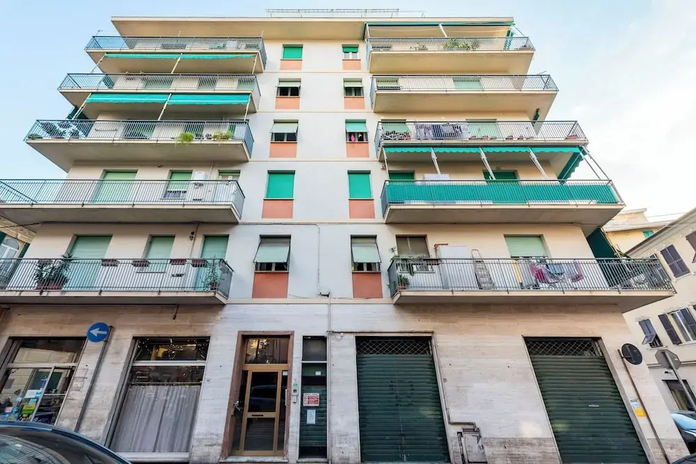 Stylish flat balcony near Rapallo Castle