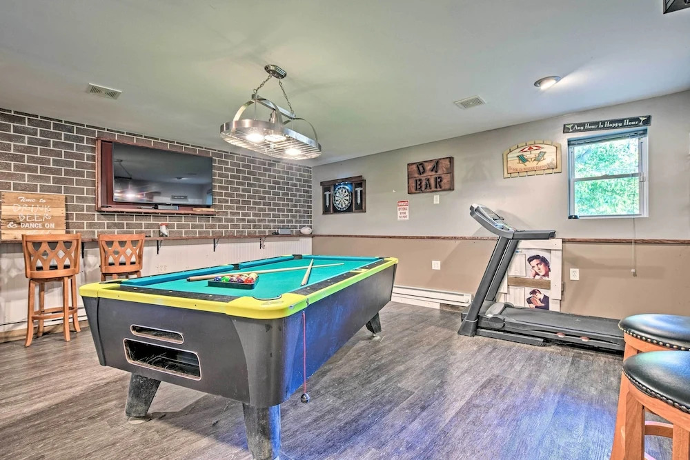 Lakefront Home w/ Game Room, Theater & Dock!