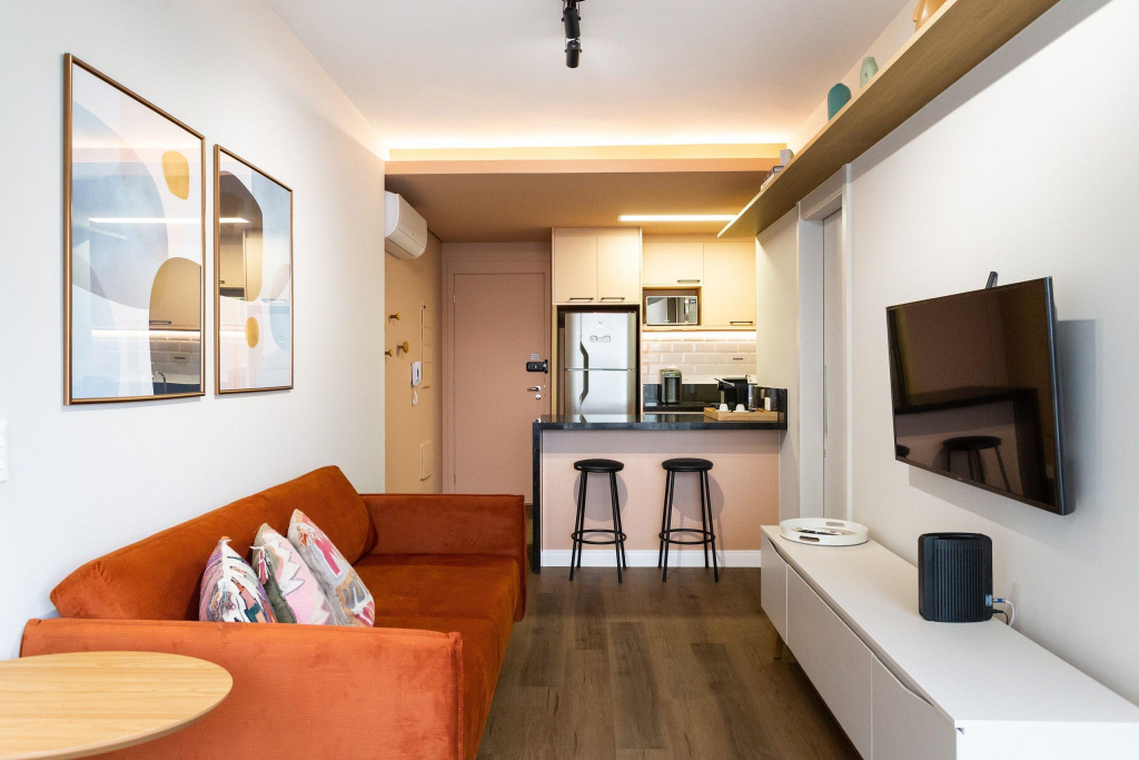 Apto de 42m² moderno e confortável na Bela Vista