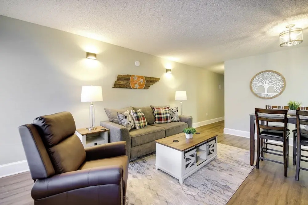 Pool, Views & Steps to Town: Chic Gatlinburg Condo