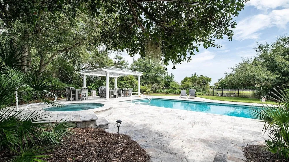 Majestic Beach House With Private Pool And Fishing Dock Close To Beach 7 Bedroom Home by Peace Vacations