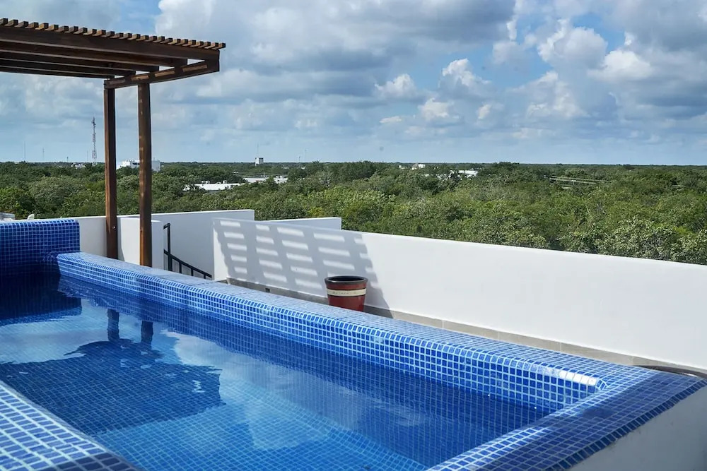 Mun Tulum Roof top Terrace w/ Panoramic View of Tulums Ruin Site