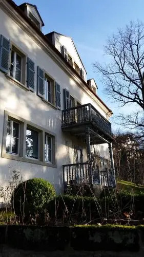 Villa mit Pool im Park Wachwitzgrund - Große Ferienwohnung in EG der Villa