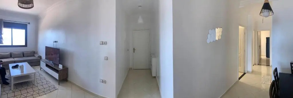 UN mixte de calm de détente cosy appartement vue sur l océan Atlantique