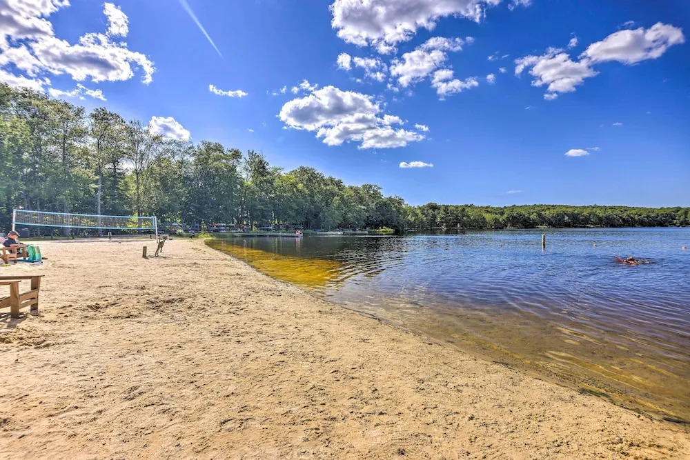 Fire Pit, Indoor Pool Access: Big Bass Lake Cabin