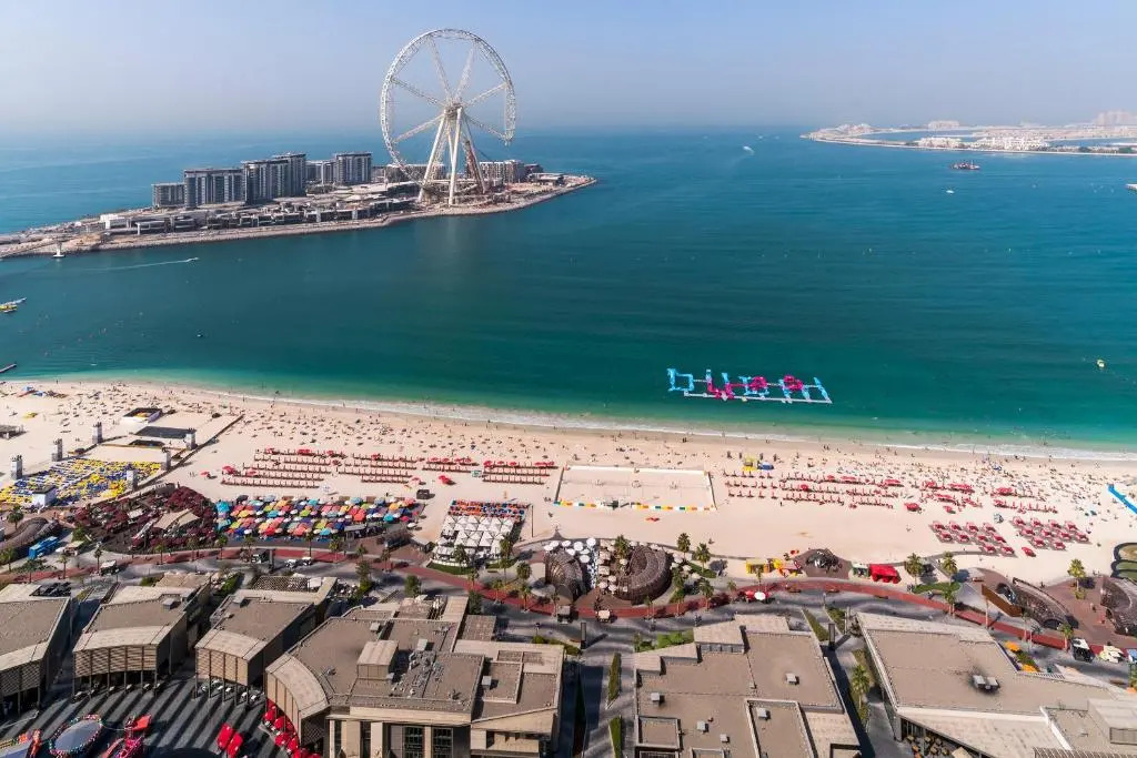 Dubai JBR Amaz Penthouse front sea 5 plus 1 Bdr private Climatized pool