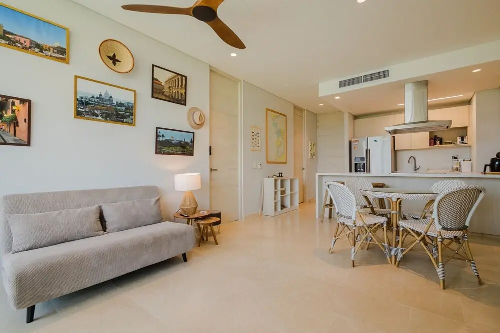 2BR 5 Guests Private Balcony and Shared Pool
