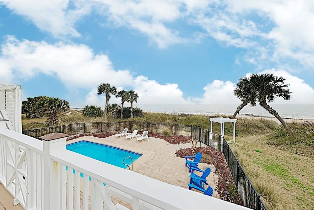 New Listing! Beachfront Home W/ Pool & Large Deck Home