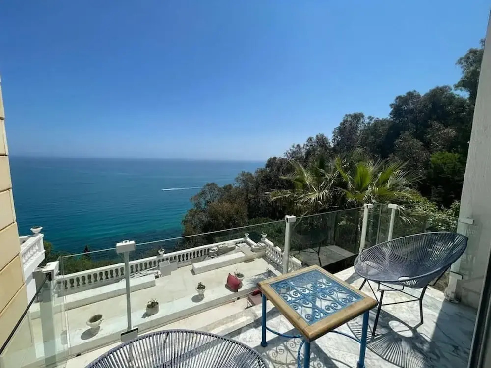 Le Paradis Bleu Luxueux Duplex Avec vue mer