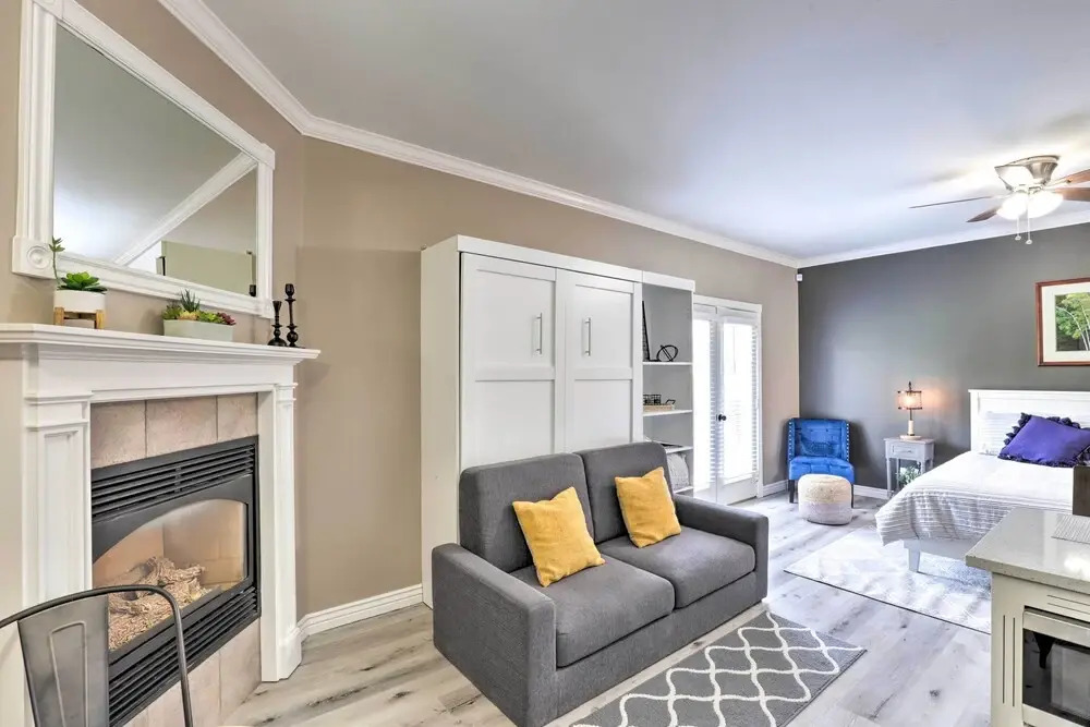 Peaceful Midway Studio w/ Mountain + Golf Views!