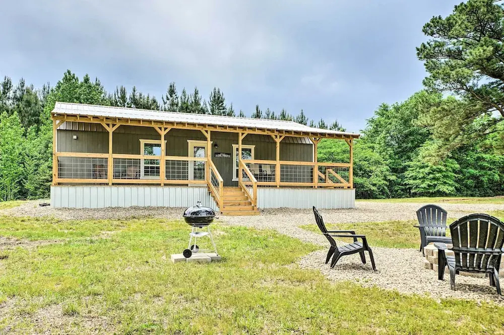 Broken Bow Cabin on 15 Acres w/ Stocked Fish Pond!