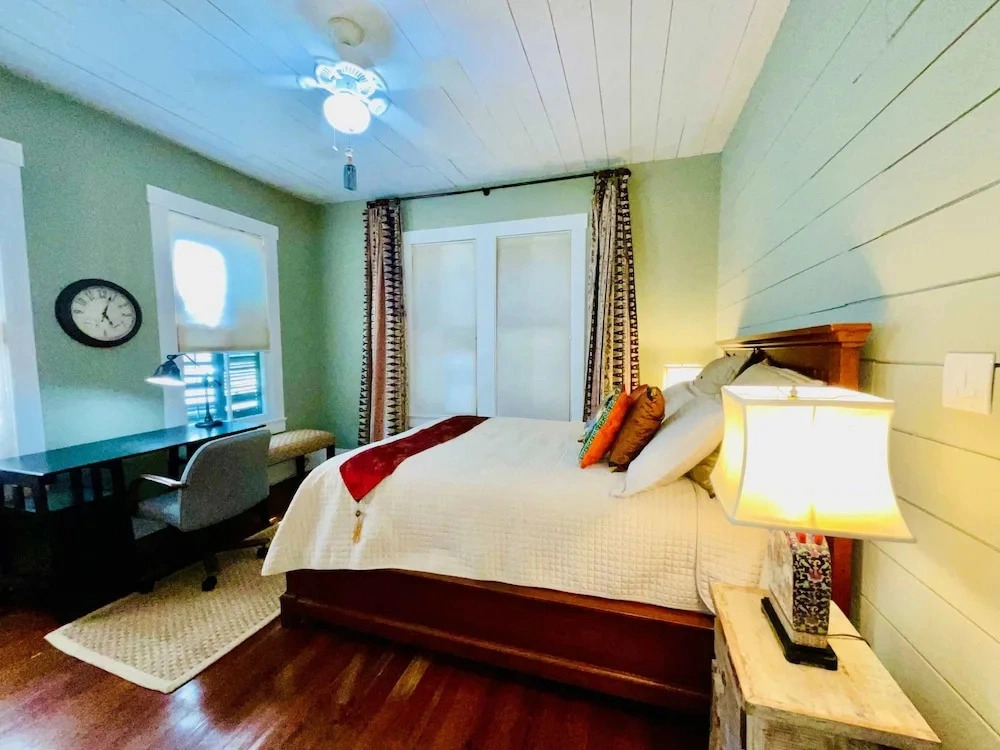Verdant Red Door Retreat