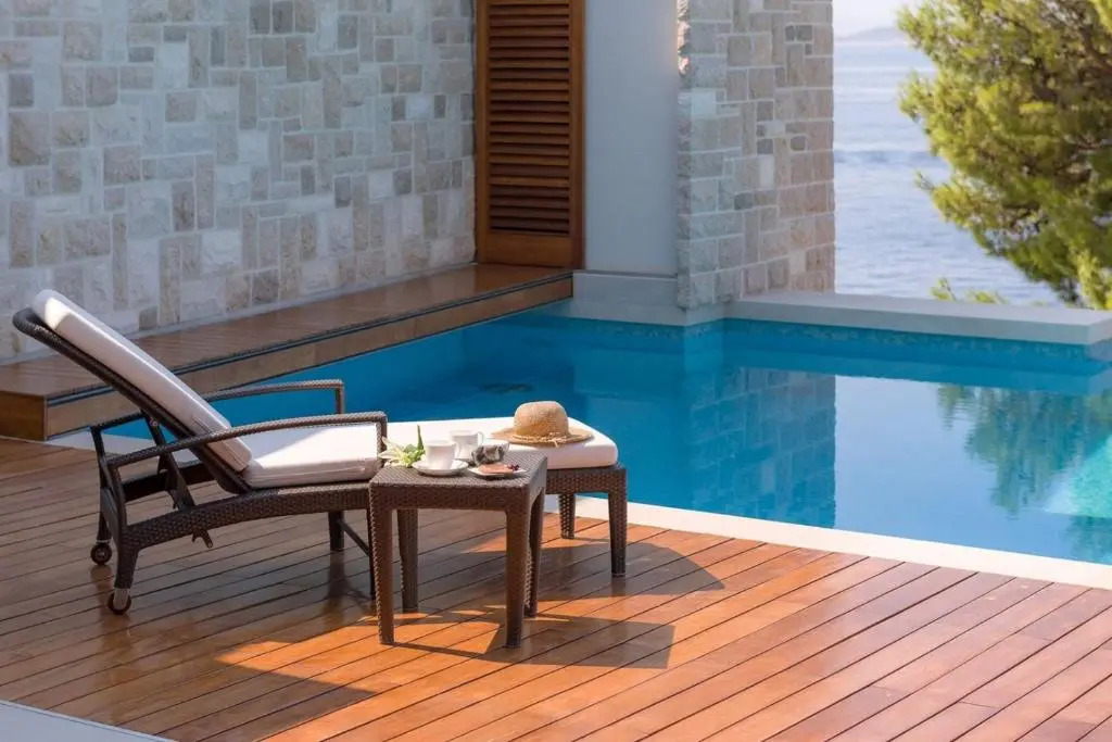 Luxury seafront villa Brela Pride with heated pool
