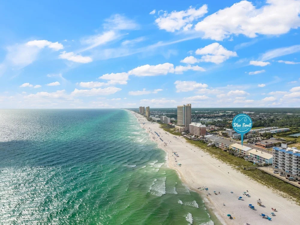 2bd/2.5ba Gulf Front Townhome Near Pier Park! Gulf Views! Beach Access!