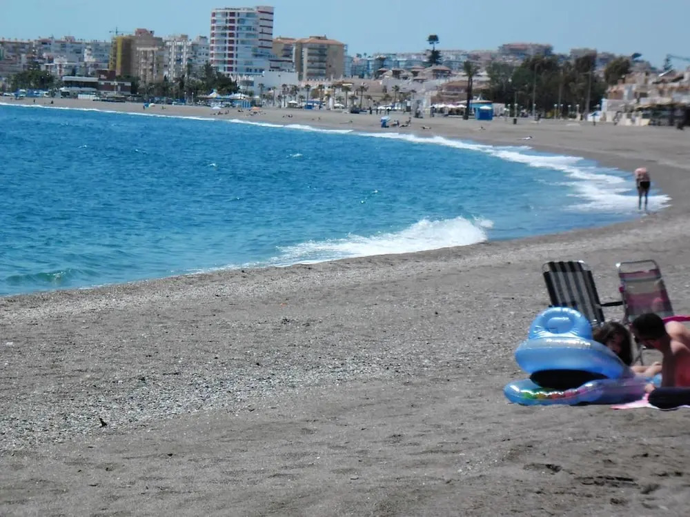 Studio in Caleta de Vélez, with Wonderful Sea View, Shared Pool, Enclosed Garden - 200 M From the Beach
