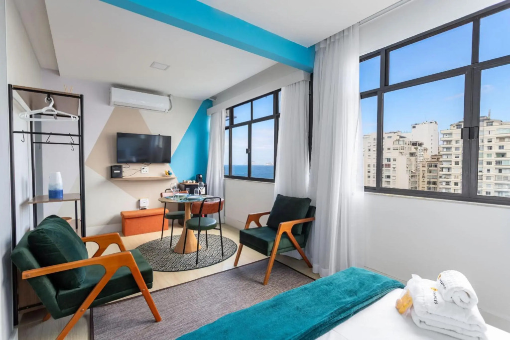 Pineapples NSC1006 - Apartamento Pet Friendly com vista para a praia de Copacabana