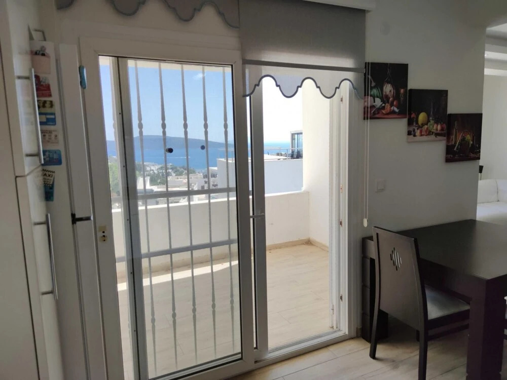 Flat 600 m to Beach with Sea View in Bodrum