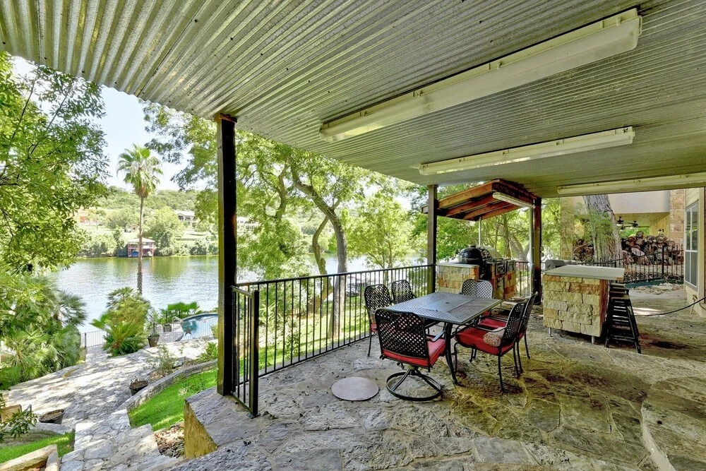 5BR 5BA Lake Austin Double Decker Boat House by RedAwning