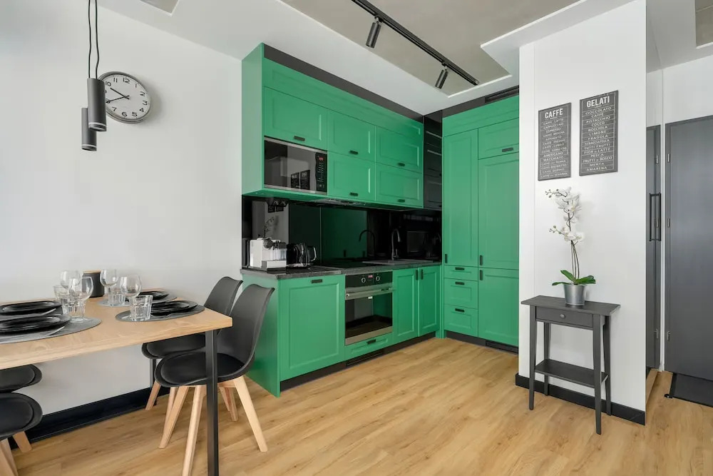 Black and Green Apartment by Renters