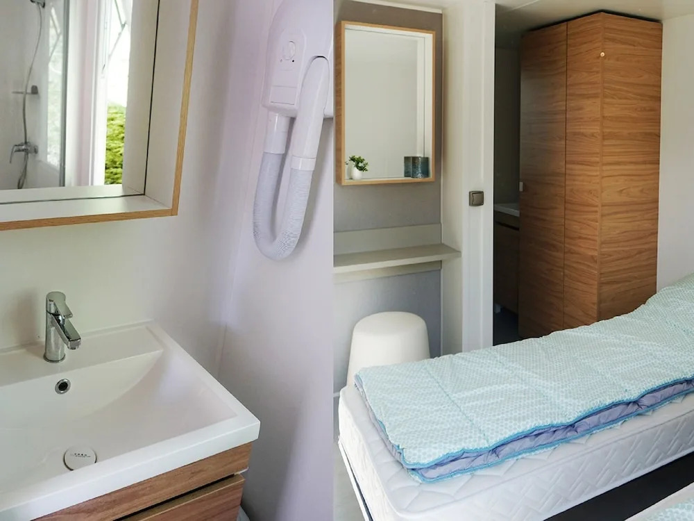 Luxury Mobile Home With Wooden Terrace in Beautiful Normandy